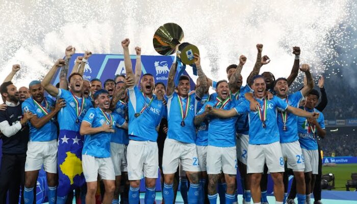 Napoli Sah Juara Serie A 2024/2025 Setelah Kalahkan Cagliari 2-0