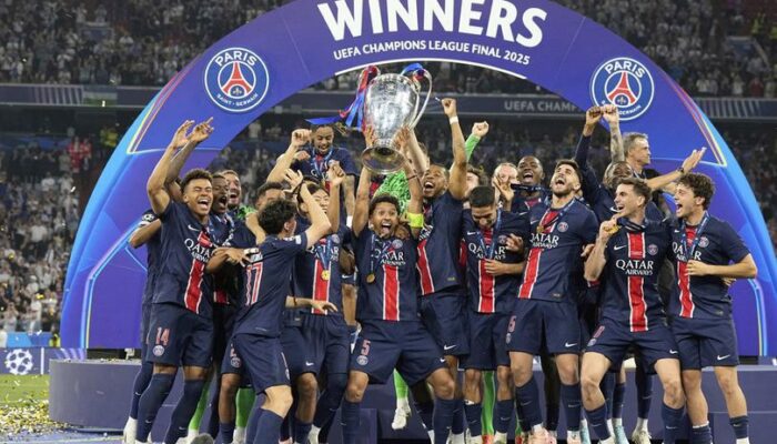 Bantai Inter Milan Telak 0-5, PSG Juara Liga Champions 2024/2025